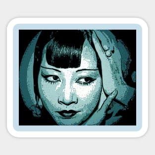 Anna May Wong cyan Sticker